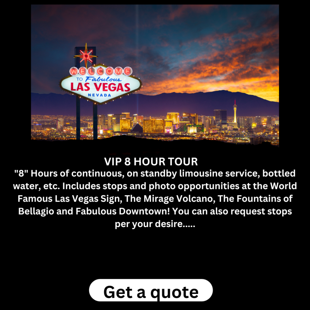VIP, strip tour, limos, las vegas